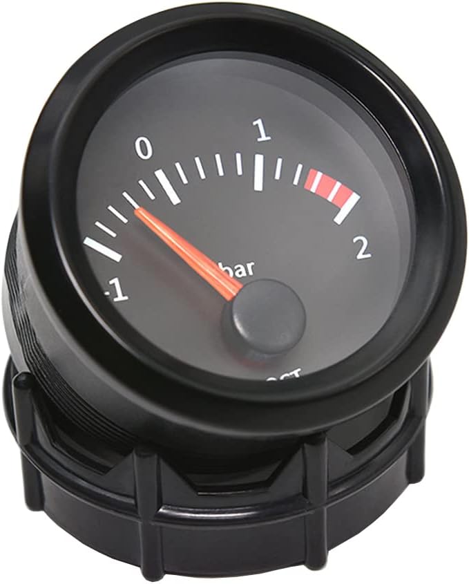 E Support Universal Car 52mm Pointer Turbo Boost Gauge Meter Kit Bar White LED Light Pointer Indicator Dail Display Electronic - Image 4